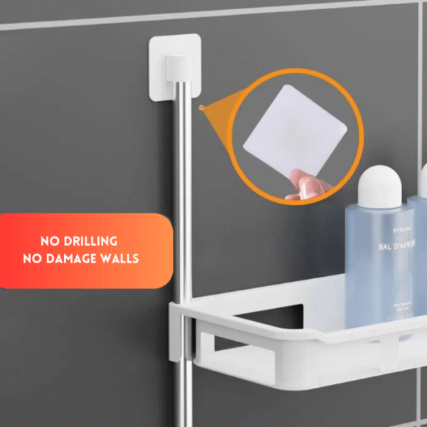 3 TIER TOILET TANK TOP CADDY, WALL MOUNTED ORGANIZER, BATHROOM ORAGNAZER - Image 2