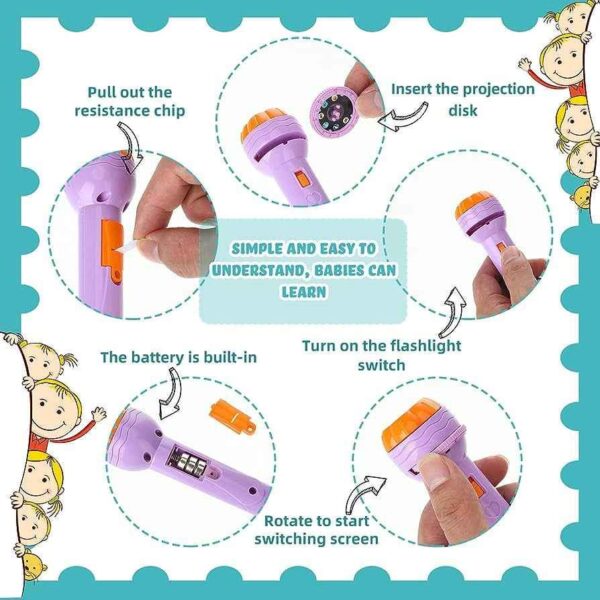 MINI FLASHLIGHT PROJECTOR SLIDE PROJECTOR TOY - Image 4