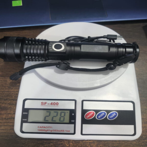 Waterproof Rechargeable Led Zoom Torch Light - Image 4