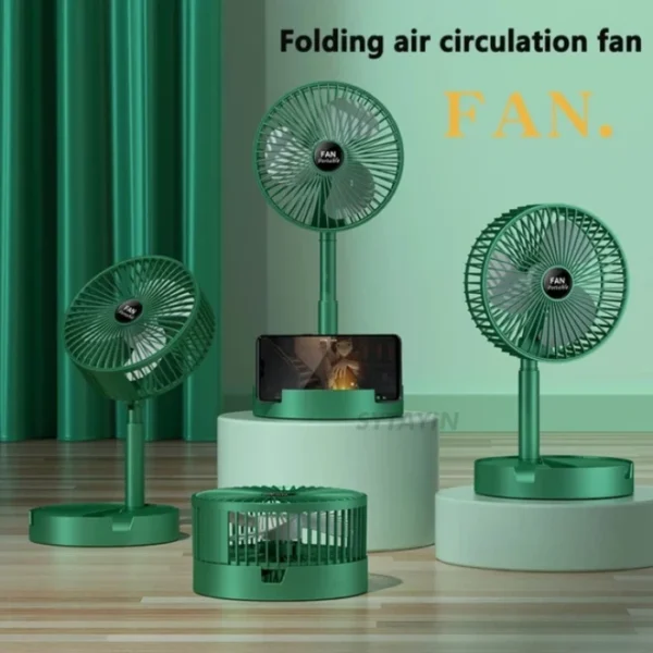 Mini Foldable Telescopic Fan USB Rechargeable Portable - Image 6