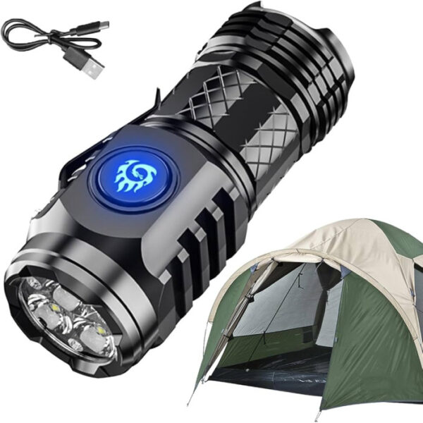 Rechargeable Mini Flashlight L-60 ( ABS ) - Image 7