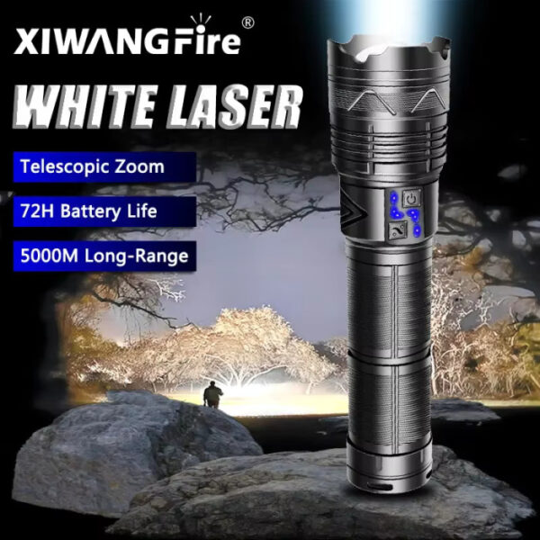 Premium Super Power Torch Light With Power bank - Image 7