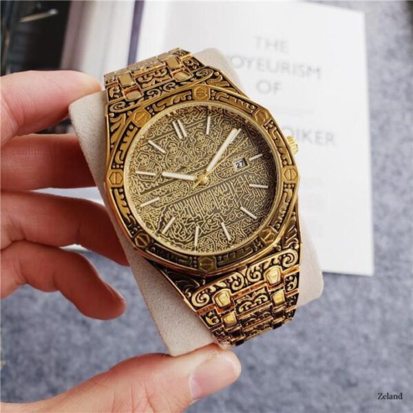 Ayatul kursi calligraphy watch Golden - Image 6