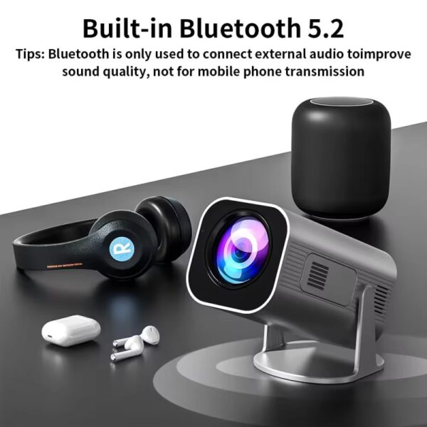 HY330 Full HD 1080P 4K Video Supported Android 11 WIFI-6 BT-5.0 Portable Projector - Image 13