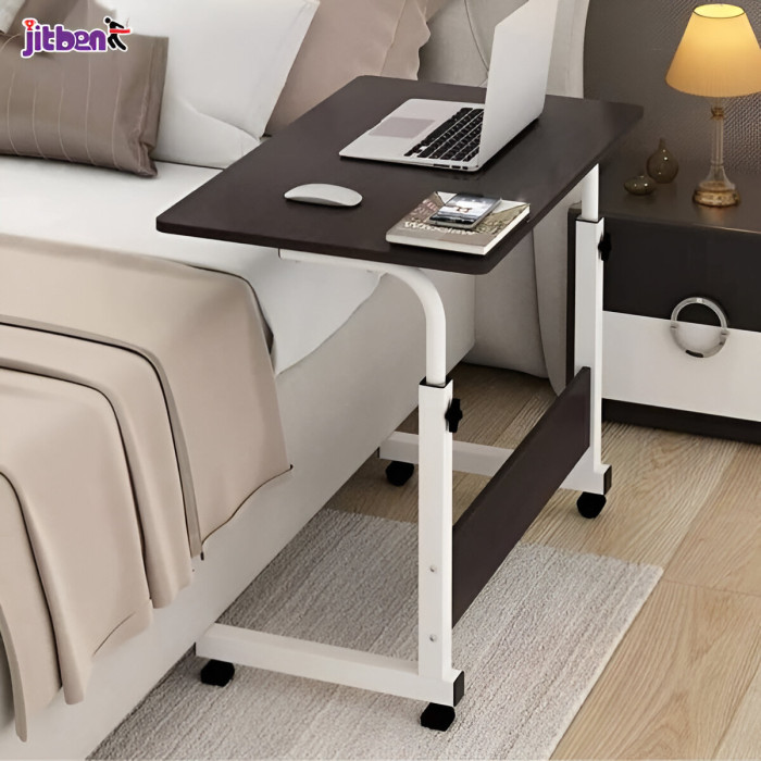 Single Layer Adjustable Laptop Desk With Wheels - Image 2
