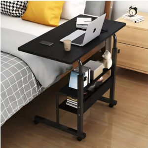 Double Layer Adjustable Laptop Desk With Wheels
