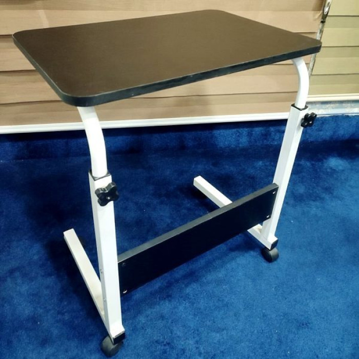 Single Layer Adjustable Laptop Desk With Wheels - Image 5