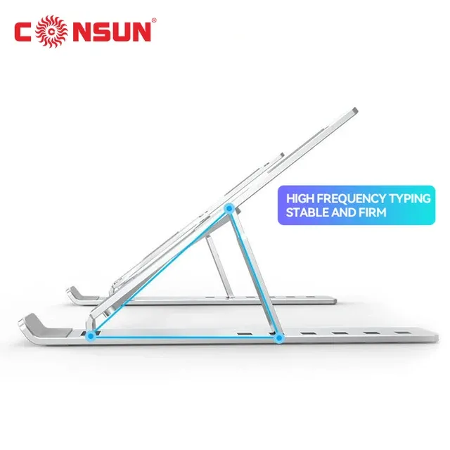 AluminumAlloy Adjustable Portable Folding Notebook Stand Foldable Laptop Stand - Image 5